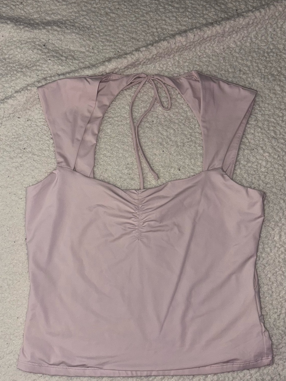 Pink Rose Light Pink Halter Tie-Back Camisole